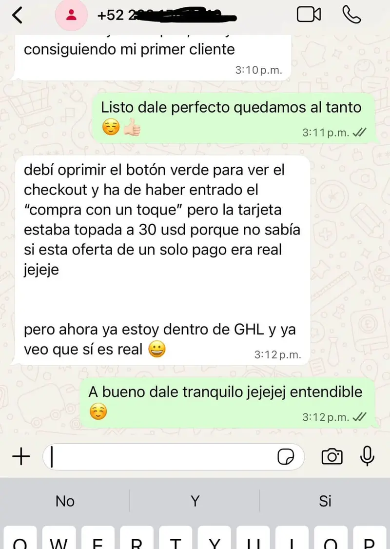 Testimonio cliente GHL Miembros